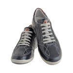 Sapatênis De Couro Super Macio Linha Conforto Azimute - 5001 - Jeans
