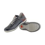 Sapatênis De Couro Super Macio Linha Conforto Azimute - 5001 - Jeans