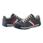 Sapatênis Em Couro Natural Linha Conforto Ranster - 3003 - Azul