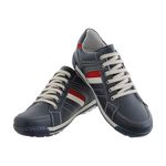 Sapatênis Em Couro Natural Linha Conforto Ranster - 3003 - Azul