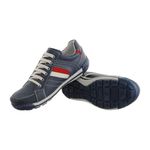 Sapatênis Em Couro Natural Linha Conforto Ranster - 3003 - Azul
