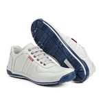 Sapatênis Tênis Couro Natural Linha Conforto Dakar Reverso - 3002 - Off White