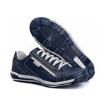 Sapatênis Tênis Couro Natural Linha Conforto Ranster - 3006 - Azul