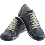 Sapatênis Tênis Couro Natural Ranster - 3007 - Azul