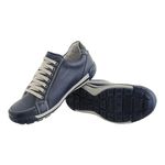 Sapatênis Tênis Couro Natural Ranster - 3007 - Azul