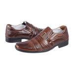 Sapato Casual Confort Couro Mestiço Confort Ranster - 010 - Pinhão