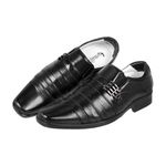 Sapato Casual Confort Couro Mestiço Confort Ranster - 010 - Preto
