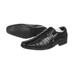 Sapato Casual Confort Couro Mestiço Confort Ranster - 010 - Preto