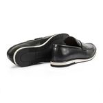 Sapato Casual Masculino Loafer Couro Legítimo Italy Reverso - 1104 - Preto