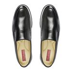 Sapato Casual Masculino Loafer Couro Legítimo Stone Slim Reverso - 1131 - Preto