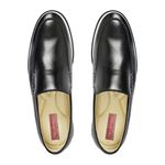 Sapato Casual Masculino Loafer Couro Legítimo Stone Slim Reverso - 1131 - Preto