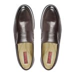 Sapato Casual Masculino Loafer Couro Legítimo Stone Slim Reverso - 1131 - Tabaco