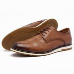 Sapato Casual Masculino Oxford Confort Mocflex - 12020 - Caramelo