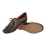 Sapato Feminino Oxford Couro Legitimo Linha Conforto L.a. - 15360 - Chocolate