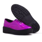 Sapato Feminino Oxford Tratorado L.A. - 30000 - Pink Metalizado