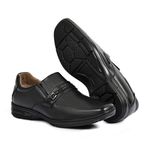 Sapato Linha Extremo Conforto Couro Soft Sem-stress Doctor Flex - 403 - Preto
