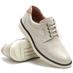 Sapato Casual em Couro Linha Conforto Art Nobre - 3205 - Gelo