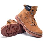 Bota Coturno Masculino em Couro Stop Boots - R28 - Milho