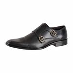 Sapato Social Masculino Fivela Dupla Monk Strap Venice Paulo Vieira - 041 - Preto