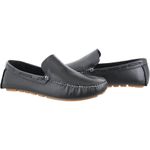 Mocassim Drive Forrado Em Couro Casual Cla Cle - 102 - Preto