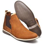 Bota Masculina Chelsea Slav Urban Couro Legítimo Fakcini - 14800 - Ferrugem