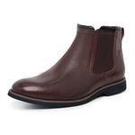 Bota Chelsea Masculina Couro Legítimo High Floater Urban Lecas - 252 - Café