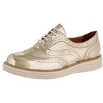 Sapatênis Oxford Feminino Couro Verniz