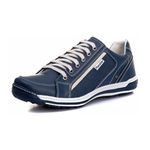 Sapatênis Tênis Couro Natural Linha Conforto Ranster - 3006 - Azul