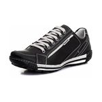 Sapatênis Tênis Couro Natural Conforto Ranster - 3006 - Preto