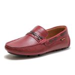 Mocassim Drive Masculino Couro Floater Art Nobre - 3460 - Bordô