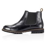 Bota Chelsea Feminina Couro Legítimo Naturale OldS Lecas - 350 - Preto