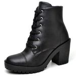 Bota Coturno Feminina Salto Alto CFT - 400 - Preto