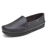 Mocassim Sapatilha Masculina Couro Legítimo Exclusive Granado - 402 - Preto