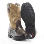 Bota Infantil Modelo Country Bordado Cano Bordado Fakcini - 551 - Café