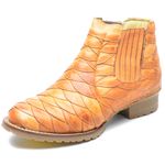 Bota Country Couro Escamado Cla Cle - 571 - Mostarda
