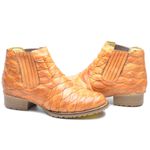 Bota Country Couro Escamado Cla Cle - 571 - Mostarda