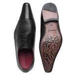 Sapato Masculino - Modelo Italiano - Bico Fino Alongado - Paulo Vieira - 606 - Preto