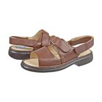 Sandália Masculina Linha Conforto Couro Floater Franca Brasil - 653 - Chocolate