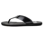 Chinelo Casual Masculino Grecia Couro Reta Oposta - 700 - Preta