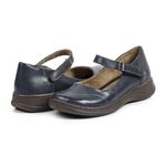 Sapato Feminino Couro Legítimo Linha Boneca Retrô Vintage Serella - 7074 - Marinho