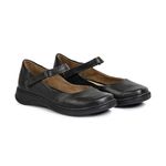 Sapato Feminino Couro Legítimo Linha Boneca Retrô Vintage Serella - 7074 - Preto