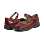 Sapato Feminino Couro Legítimo Linha Boneca Retrô Vintage Serella - 7074 - Vermelho