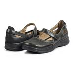 Sapato Feminino Couro Legítimo Linha Boneca Retrô Vintage Serella - 7075 - Preto