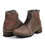 Coturno Casual Masculino Zíper Lateral Mad Dog - Fakcini- 789 - Café