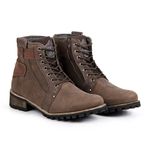 Coturno Casual Masculino Zíper Lateral Mad Dog - Fakcini- 789 - Café