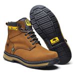 Bota Adventure Casual Couro Legítimo Hiking Nobuck Bell Boots - 801 - Osso