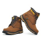 Bota Adventure Casual Couro Legítimo Hiking Nobuck Bell Boots - 801 - Osso