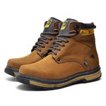 Bota Adventure Casual Couro Legítimo Hiking Nobuck Bell Boots - 801 - Osso