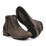 Coturno Casual Masculino Zíper Lateral Mad Dog - Fakcini- 801 - Café