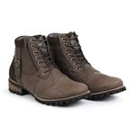 Coturno Casual Masculino Zíper Lateral Mad Dog - Fakcini- 801 - Café